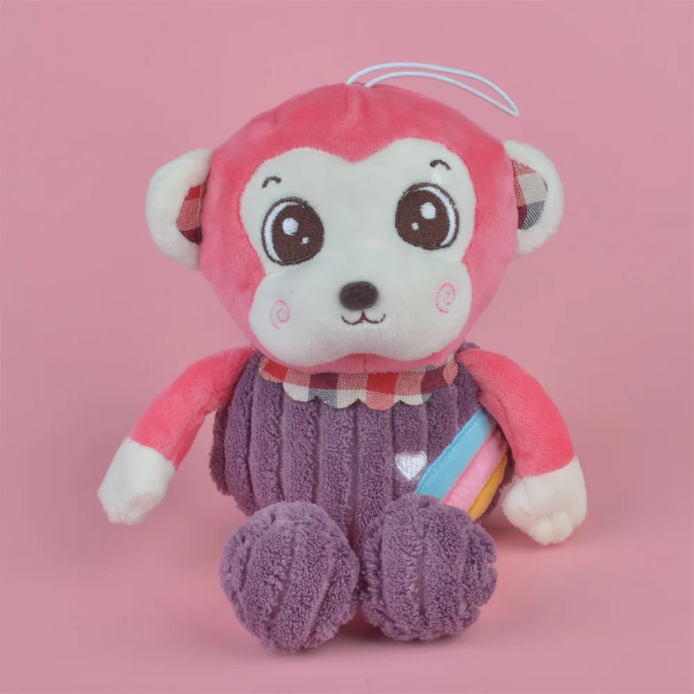 47cm Pink Color Rainbow Monkey Plush Toy, Baby Gift Kids Toy Wholesale