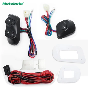 

MOTOBOTS 1Set New Universal 12V/24V 3pcs Buttons Car Power Window Switches with Holder & Wire Harness #AM3938