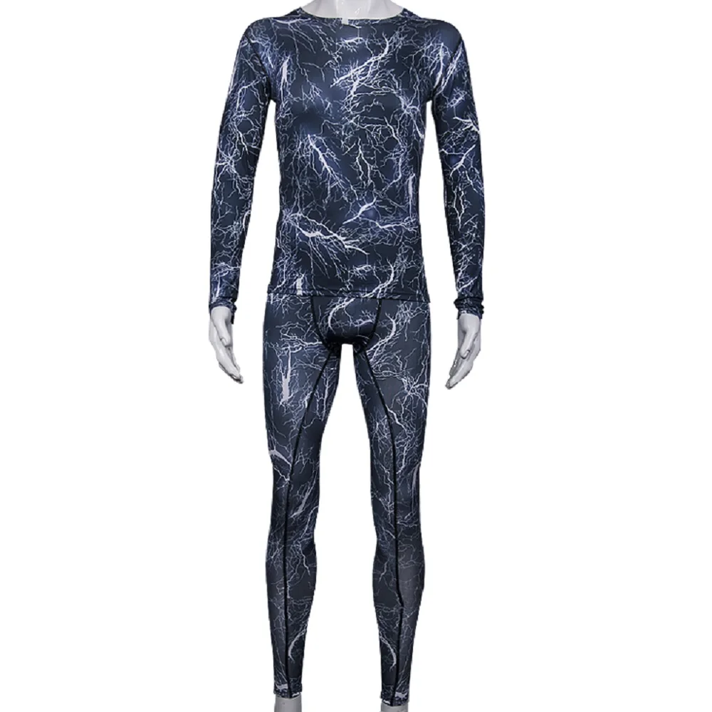 

Mens Compression Shirt Pants Set Bodybuilding Tight Long Sleeves Shirts Leggings Sport Suit Workout Fitness Sportswear