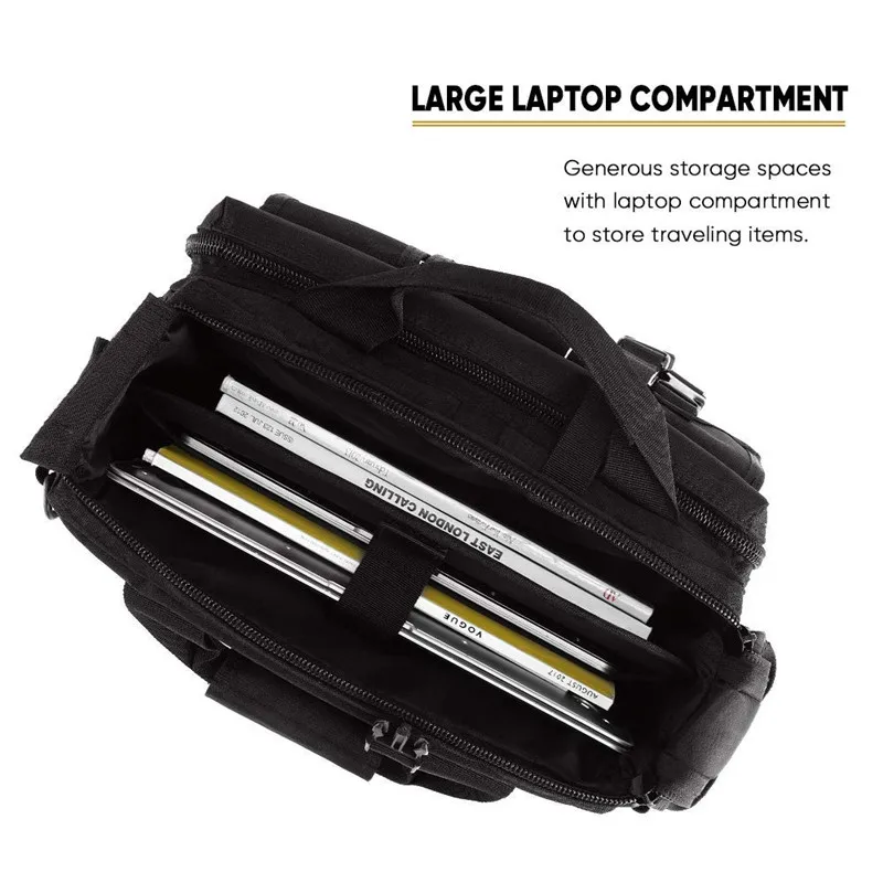  Multifunction Military Men Messenger Bag Outdoor Shoulder Bag Tactical Briefcase Computer Shoulder 