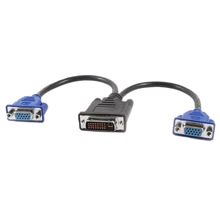 Ноутбук Dual Link DVI-I 24 и 5 контактный разъем для 2 VGA Женский Кабель