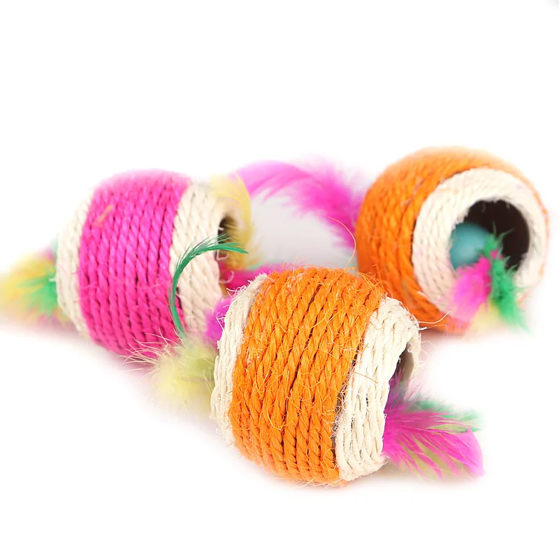 Natural-Sisal-Pet-Cat-Balls-Toy-Lovely-Rope-Feather-Ball-Teaser-Scratch-Chew-Play-Toy-Clean-Cat-Tooth-interesting-Pet-Toys-PT0078 (1)
