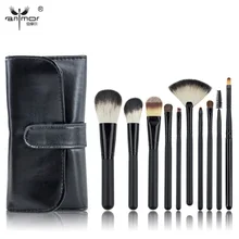 10 PCS Makeup Brush Set Black Make Up Brushes Professional Makeup Brushes With Black Bag