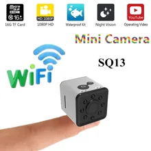 SQ13 HD мини камера wifi маленькая камера cam 1080P широкоугольная Водонепроницаемая мини видеокамера DVR Видео Спорт микро видеокамеры SQ 13