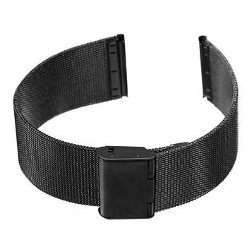 

18mm 20mm 22mm Black Watchbands Stainless Steel Mesh Bracelet Soft Watch Strap Replacement Watch Wrist Band