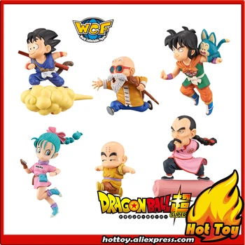 

100% Original Banpresto World Collectable Figure WCF The Historical Characters - Set of 6 Pcs Goku Yamcha Bulma "Dragon Ball"