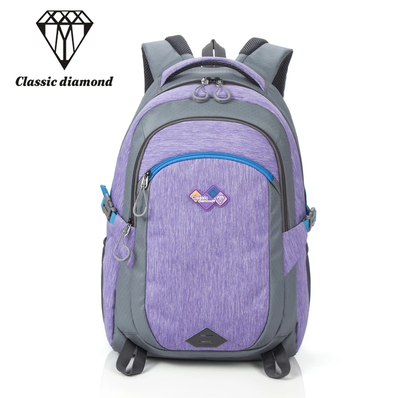 Classic Diamonds Brand Waterproof School Backpacks For Teenage girl 15.