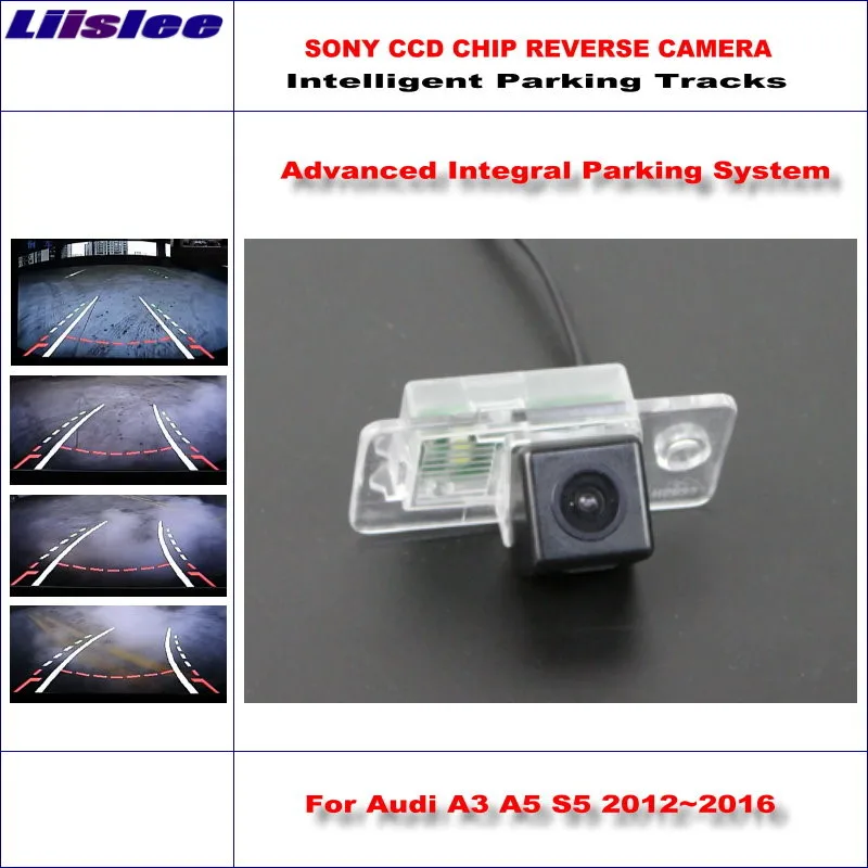 

Liislee Intelligent Parking Tracks Backup Reverse Rear Camera For Audi A3 A5 S5 2012~2016 / Night Vision / NTSC RCA AUX HD CCD