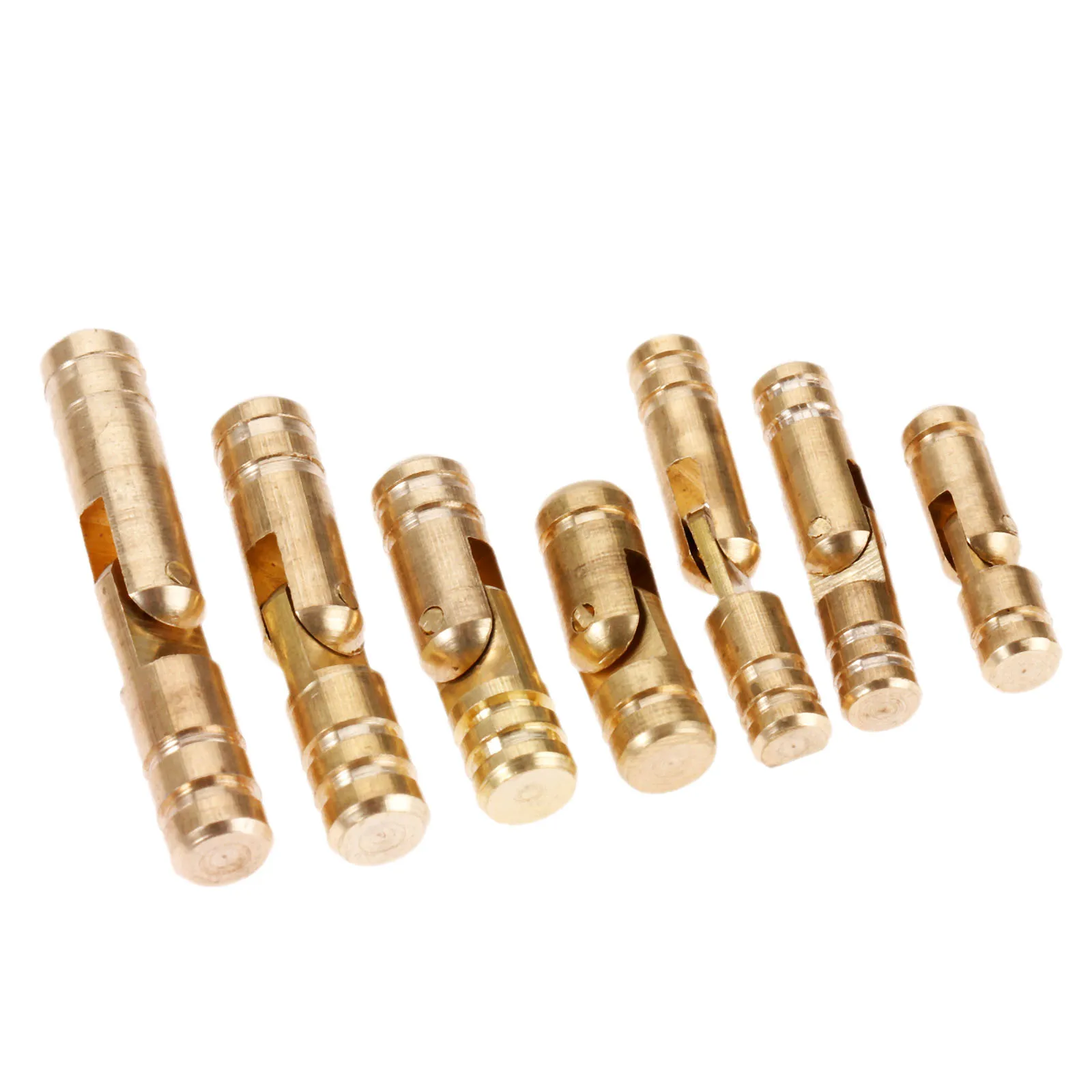 DRELD 4pcs Cylinder Brass Copper Invisible Concealed Barrel Hinge Bolt