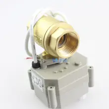 1/", но не более чем на 1-1/4" 2 Way Латунь моторизованный шаровой клапан, NPT/BSP Электрический шаровой кран