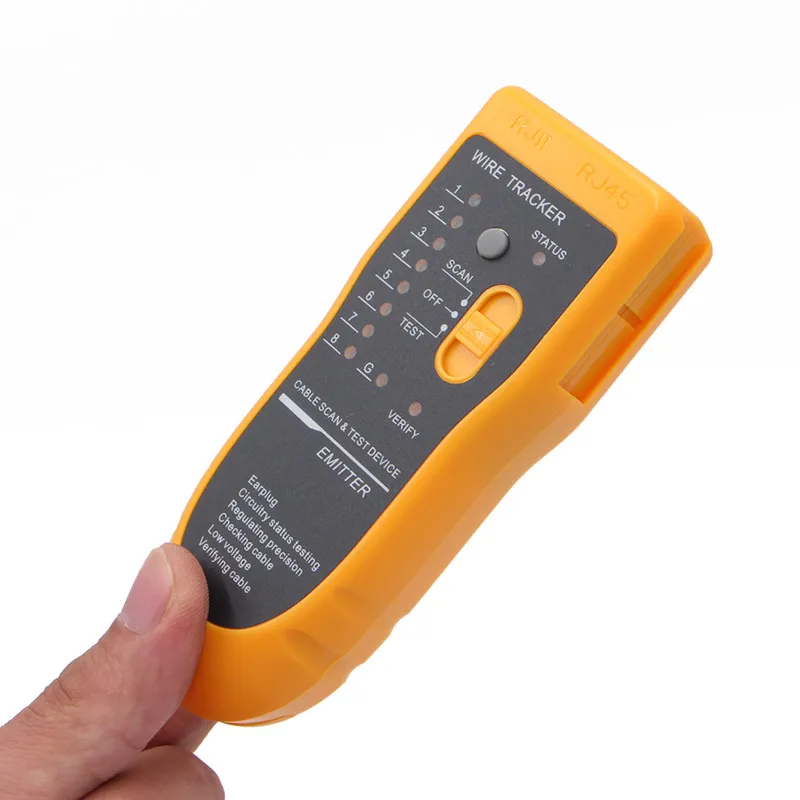 Кабельный тестер RJ45 RJ11 Cat5 Cat6 для телефонного телефона с проводом трекером Ethernet LAN