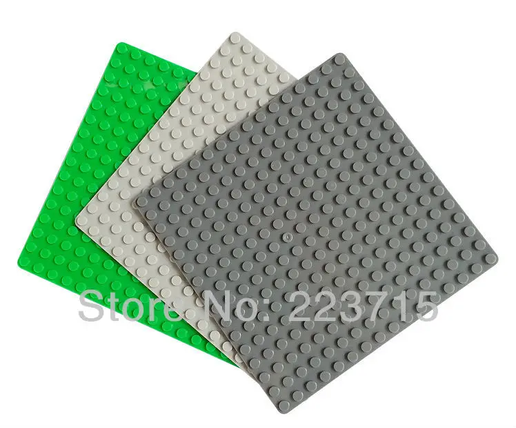 Free Shipping Plate 16x16 Size 12 8cmx12 8cm DIY enlighten block bricks Compatible With Lego Assembles