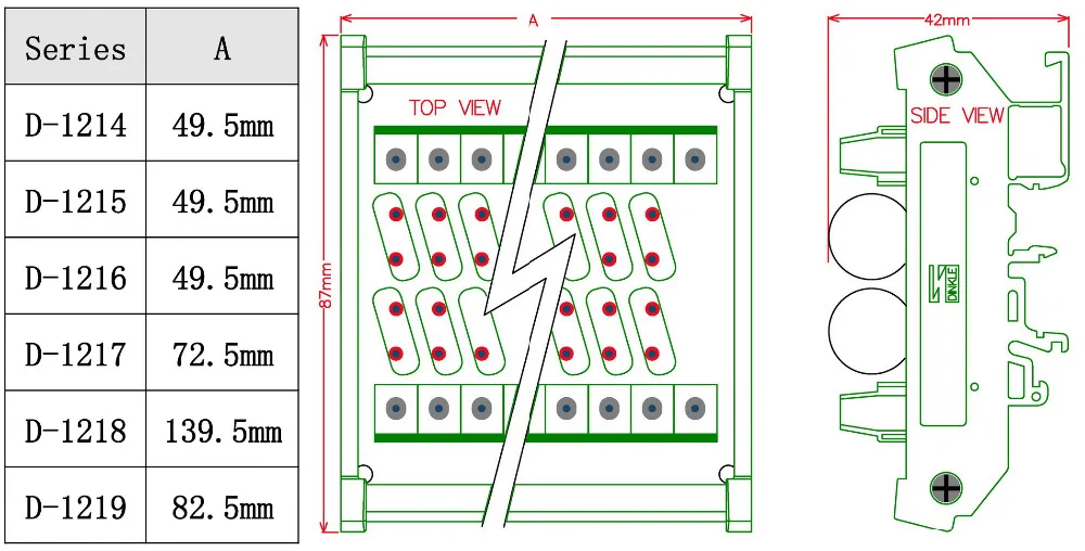 8 каналов Common DIN Rail 150 в SIOV Варистор защита от перенапряжений SPD модуль