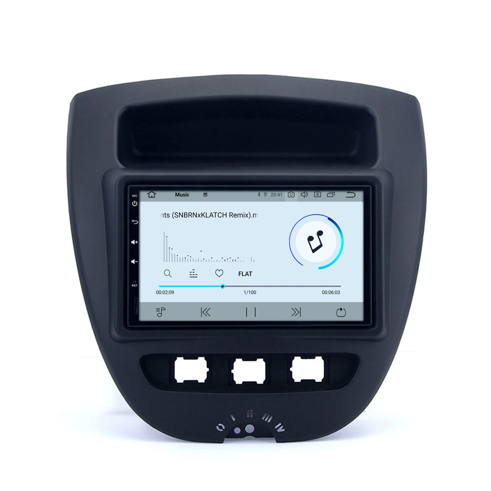 Excellent COIKA IPS Touch Screen Android 9.0 System Car Stereo For Peuget 107 Toyota Aygo Citroen C1 GPS Navi Receiver BT Music SWC RCA 4G 3