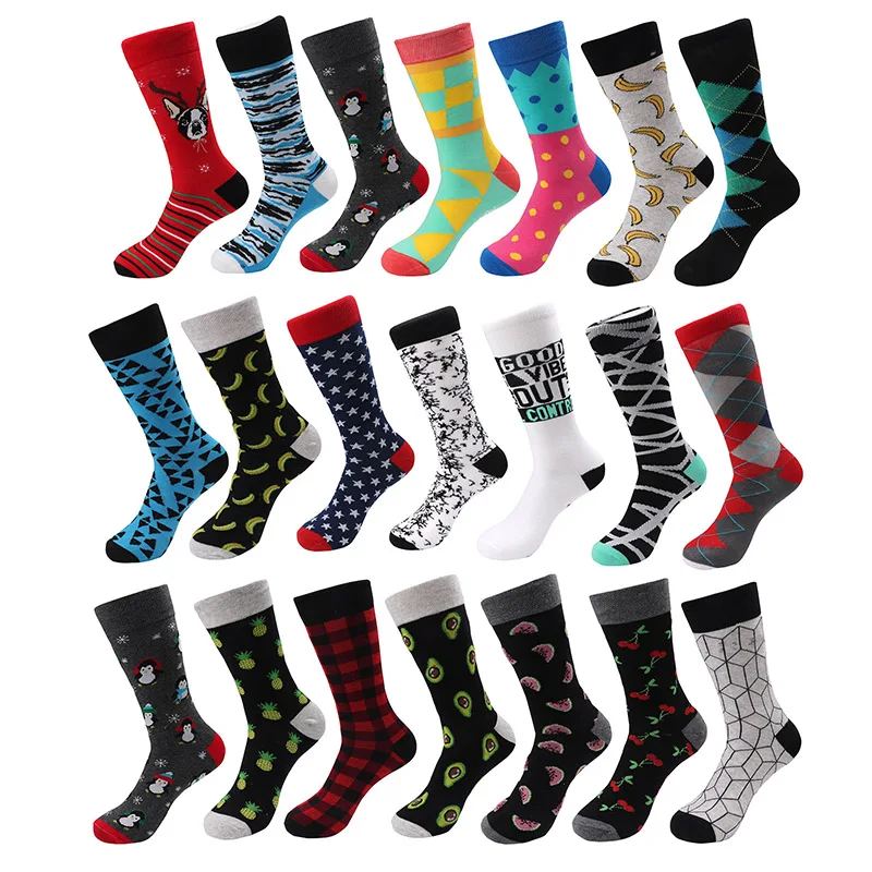 хлопчатобумажные носки. стильные мужские носки. мужские повседневные носки. носки мужские. разноцветные носки мужские.