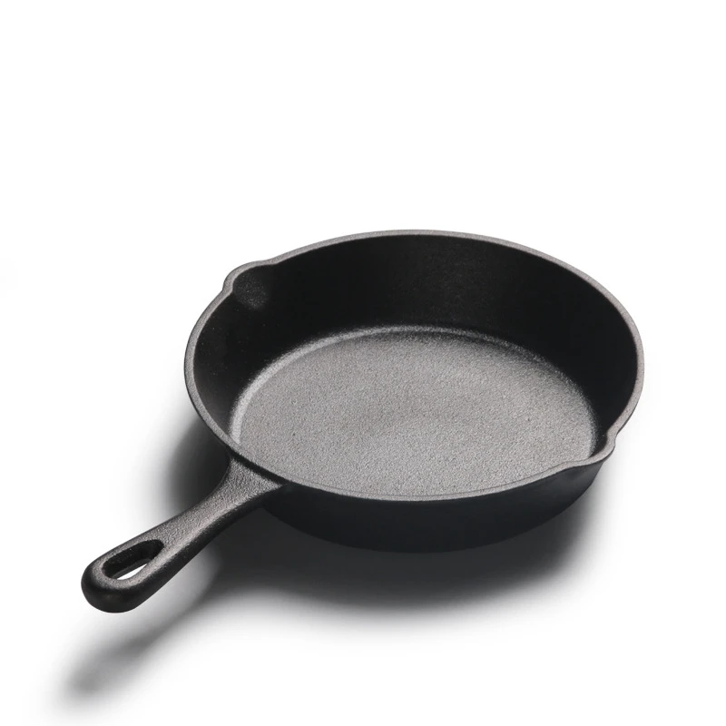 

WHISM 14/16/20cm Metal Frying Pans Cast Iron Skillet Fry Pan with Handle Non-stick Griddle Cooker Frying Pot Kitchen Cookware