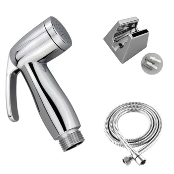 

Toilet Bathroom ABS Handheld Diaper Sprayer Shower Set Shattaf Bidet Sprayer Douche Head+Stainless Steel Hose + wall bracket