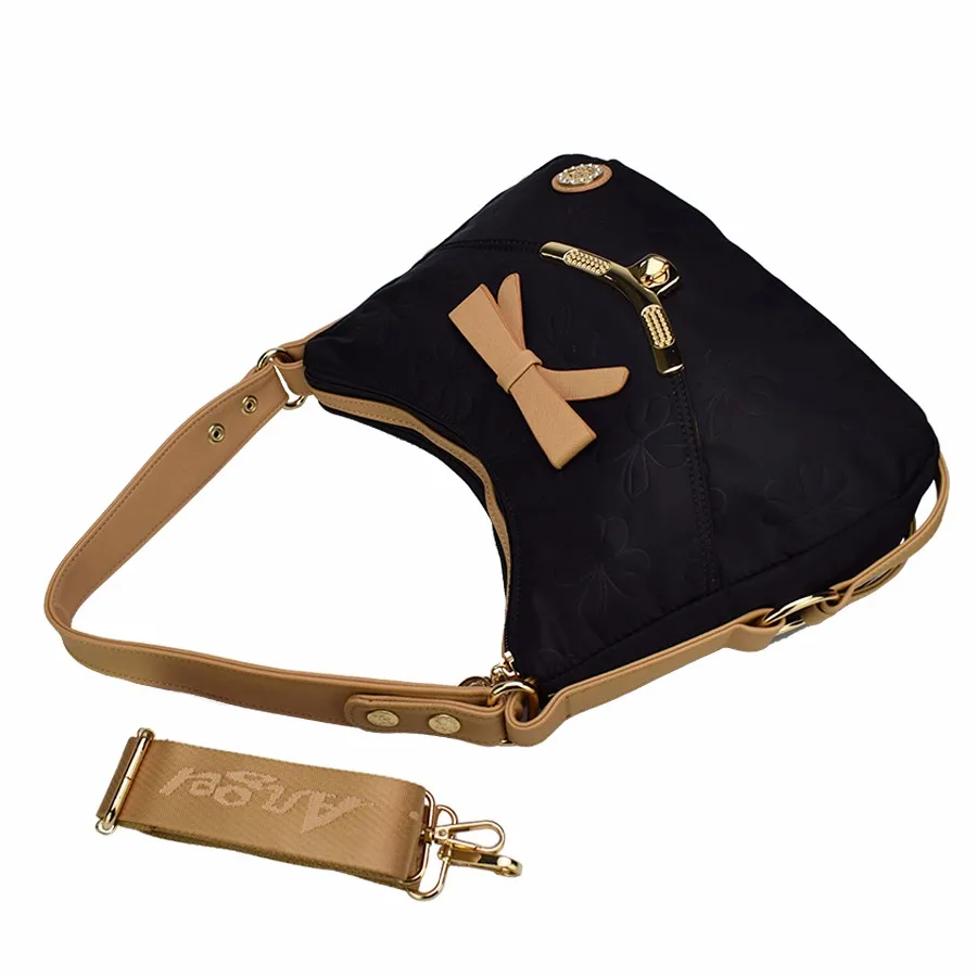 Высококачественная Женская оксфордская Повседневная сумка через плечо школьная сумка через плечо с логотипом в бриллиантах 5 цветов