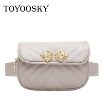 TOYOOSKY Женская поясная сумка новейшая мода Женская Талия с животным принтом нагрудный ремень Фанни поясная сумка женская переносная сумка для телефона