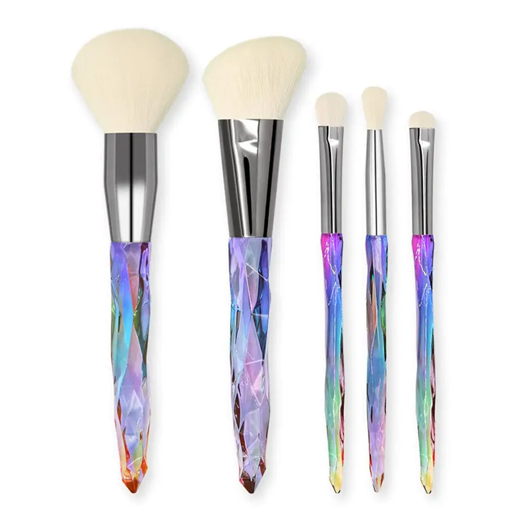 

5Pcs Professional Colorful Powder Foundation Blush Makeup Brushes Cosmetic Tools beauty