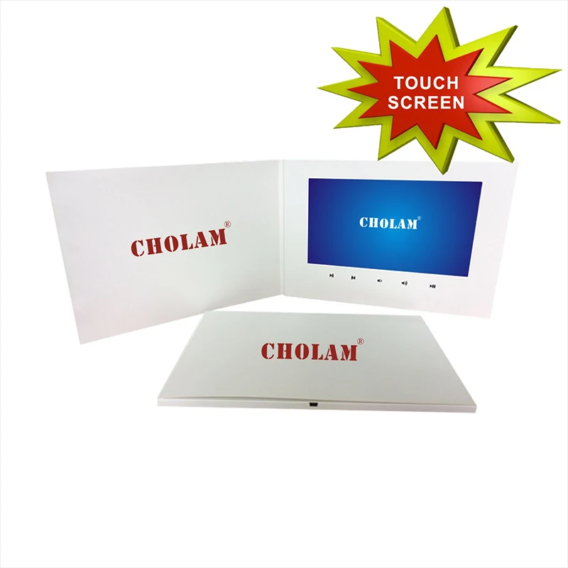 

10 INCH HORIZONTAL TOUCH SCREEN VIDEO BROCHURE CARD FOR ADVERTISING OR BLESSING