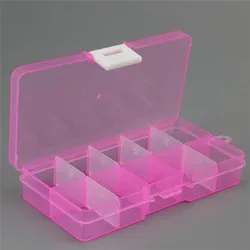 Clear Detachable 10 Slots Jewelry Storage Box Case Craft Beads/Fishing Gear Accessories Organizer Container 5 Colors Clear Detachable 10 Slots Jewelry Storage Box Case Craft Beads/Fishing Gear Accessories Organizer Container 5 Colors