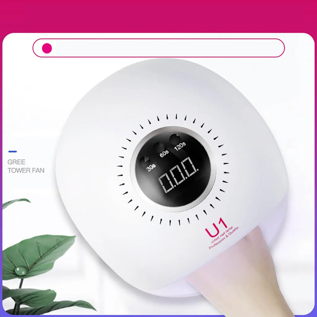 EU Plug Сушилка для ногтей 84 Вт Светодиодный светильник лампа для отверждения геля для ногтей светильник для сушки геля для ногтей машина для дизайна ногтей высокая мощность автоматическая Настройка памяти - Цвет: EU Plug