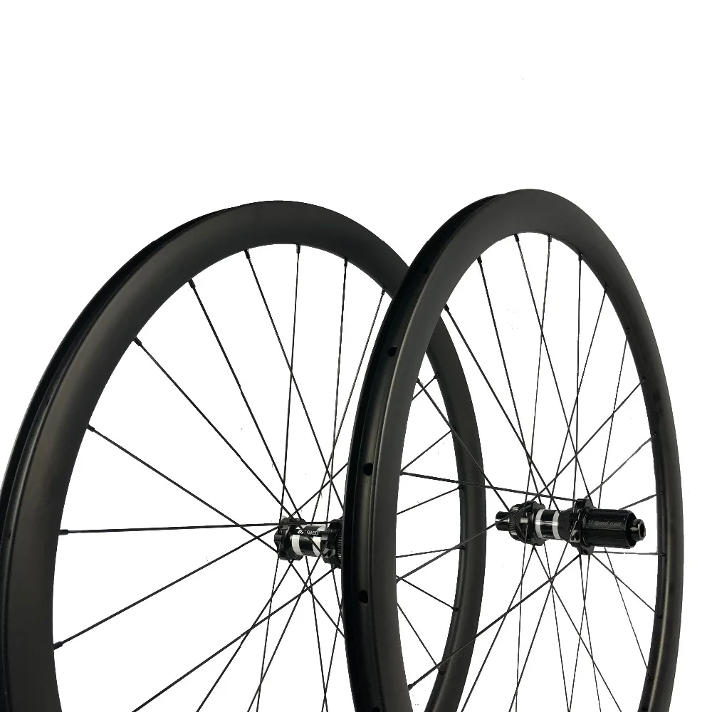 Best Center lock carbon wheels 35mm 38mm 45mm 50mm 60mm 88mm clincher cyclocross road wheelset Disc brake thru axle 100X12mm,142X12mm 4