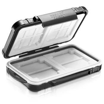 

Neewer 14 Slots Memory Card Case Holder Durable Waterproof Storage Protector Card Box for 10 Micro SD Cards/10 TF Cards