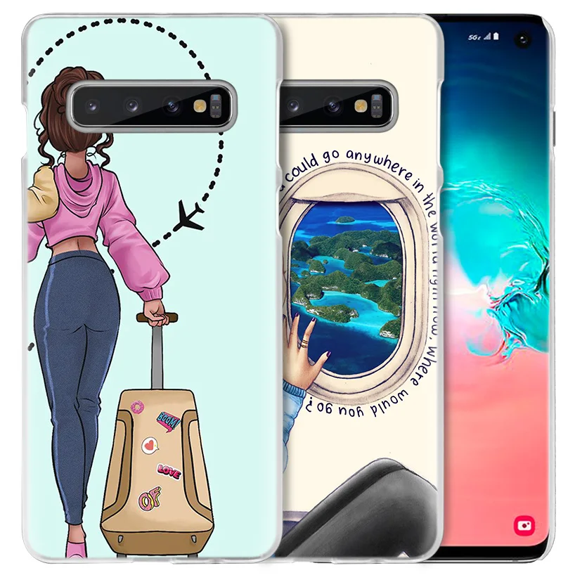 Vogue для йоги, спортивная сумка для йоги, чехол для samsung Galaxy S10 5G S10e S9 S8 M30 M20 M10 J4 J6 плюс J8 Note 8 9 прозрачный жесткий чехол из ПК для телефона