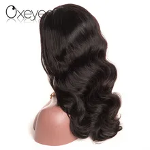 Oxeye girl Brazilian Body Wave Pre Plucked Full Lace Human Hair Wigs With Baby Hair Natural Color Non Remy Hair For Black Woman
