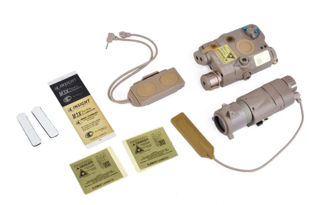 Elemento Airsoft Lanterna Tática ir Red Laer Luz M3x Caça Lâmpada Arma Peq15 6 Luzes de armas