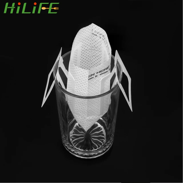 Best Offers HILIFE 50Pcs/Bag Green Tea Infuser Coffee Filters Paper Drip Coffee Filter Bag Hanging Ear Style Tea Bag Strainer Coffeeware Best Offers HILIFE 50Pcs/Bag Green Tea Infuser Coffee Filters Paper Drip Coffee Filter Bag Hanging Ear Style Tea Bag Strainer Coffeeware