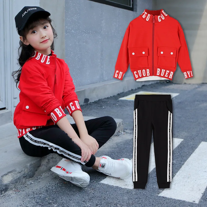 

Girls Clothing Sets Family Clothes Sets Kids Baby Girls Outfits Clothes Long Sleeve Jacket + T Shirt Top+ Leggings Children 3Pcs