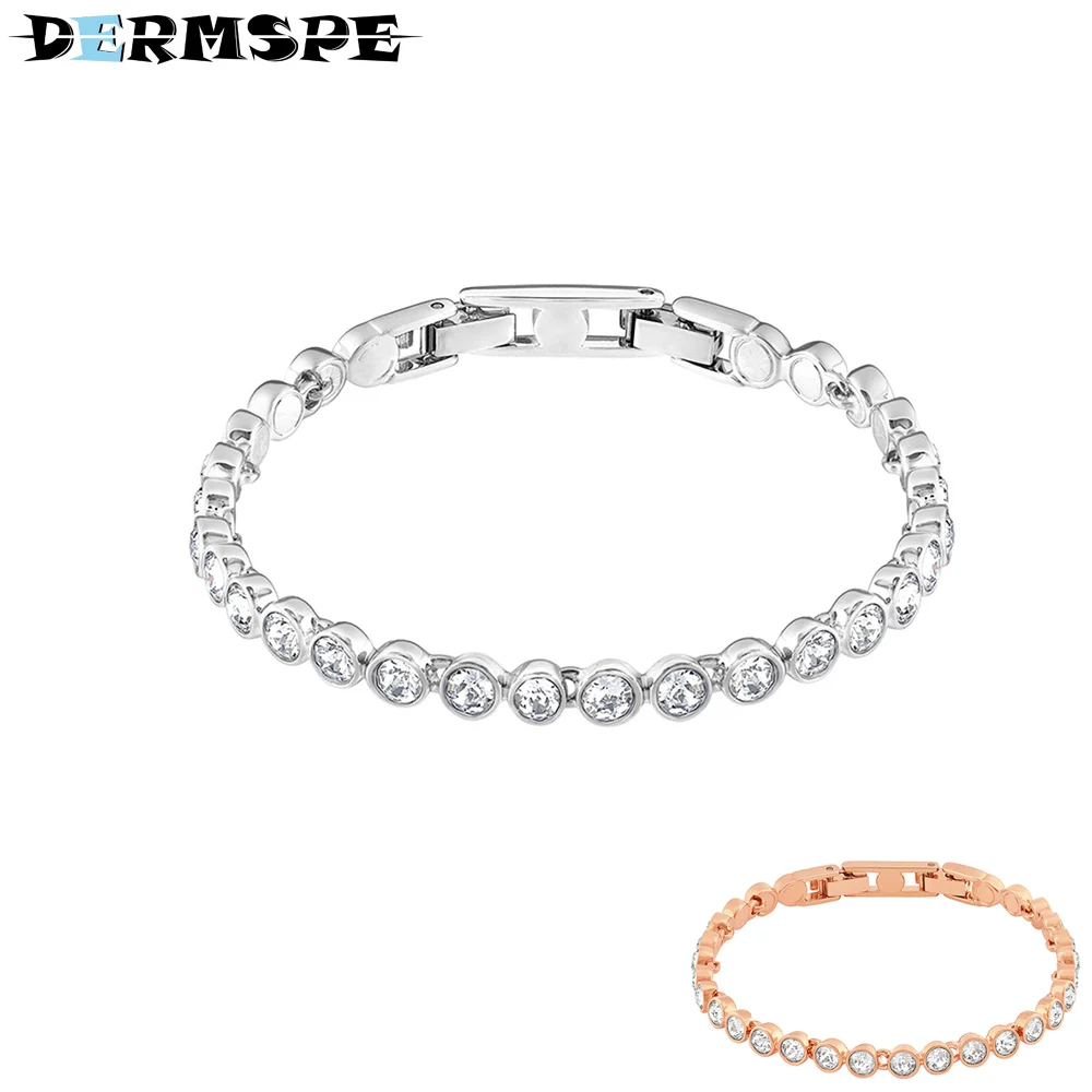 

DERMSPE New TENNIS Low-key Gorgeous Fashion Bracelet Female Bracelet Jewelry Hundred Matching Accessories