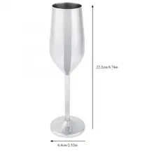 Пивная стеклянная прозрачная кофейная чашка 200 мл из нержавеющей стали, бокал, винный коктейль, бокал для шампанского, вечерние бокалы для свадьбы