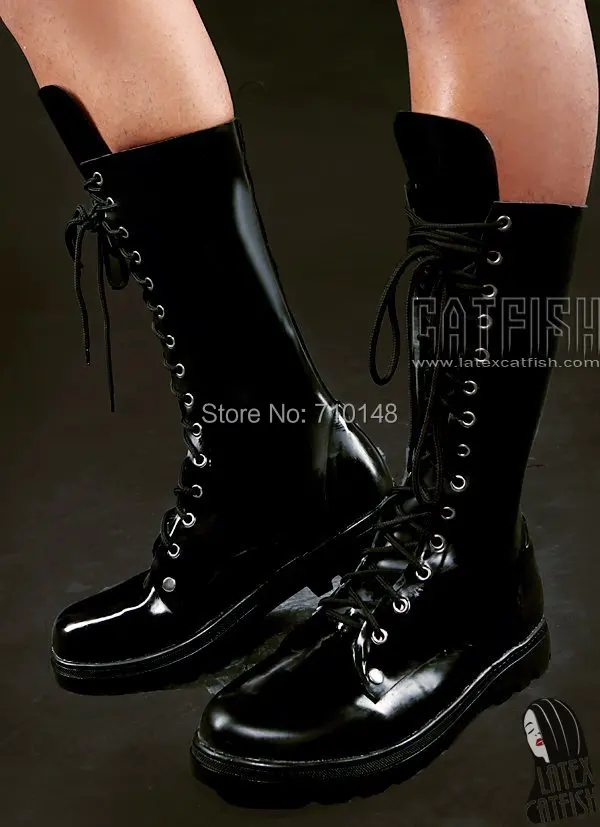 Free shipping round toe latex men streetwear boots,rubber bootsrubber