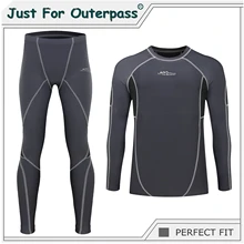 Новинка, осенне-зимнее термобелье для мужчин, быстросохнущее эластичное компрессионное теплое кальсоны, мужской повседневный термо-комплект нижнего белья