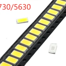 100 шт. SMD 5730 Диод Белый SMD5730 0,5 Вт светодиодный 5630 3000 К 4000 к 6000 К 9500 к супер яркий чип 150мА PCB SMT светодиод