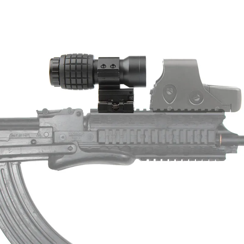 Airsoft 3X30mm Magnifying Scope Focus Adjusted With Flip Up Mount For Hunting Free Shipping RL6-0059-00--