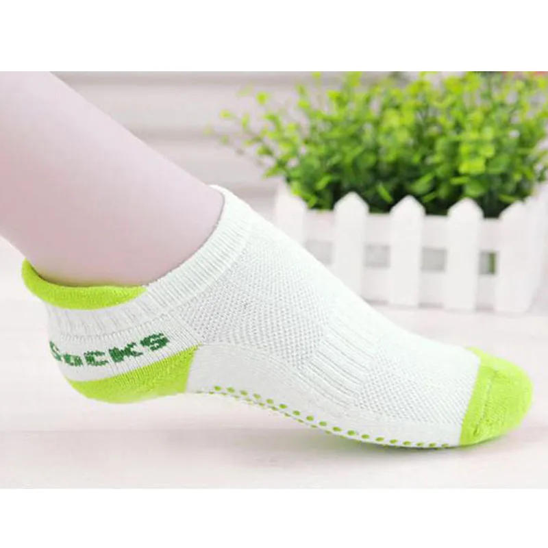Женские носки для фитнеса, профессиональные носки для йоги, Нескользящие резиновые носки в горошек, спортивные домашние носки для тренировки, латексные Дышащие носки для пилатеса - Цвет: Зеленый