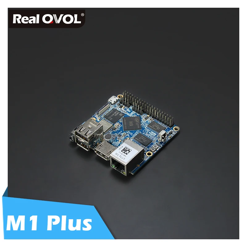 

FriendlyELEC Allwinner H3 Quad-core Cortex-A7 NanoPi M1 Plus Demo Board(1.2GHz,1GB DDR3 RAM,8GB eMMC)+MicroUSB Cable+Antenna