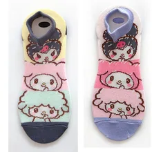 Koomi/носки в стиле харакдзюку kawaii/женские носки my melody носки до щиколотки с рисунком из мультфильма, европейские размеры 34-38, 10 пар