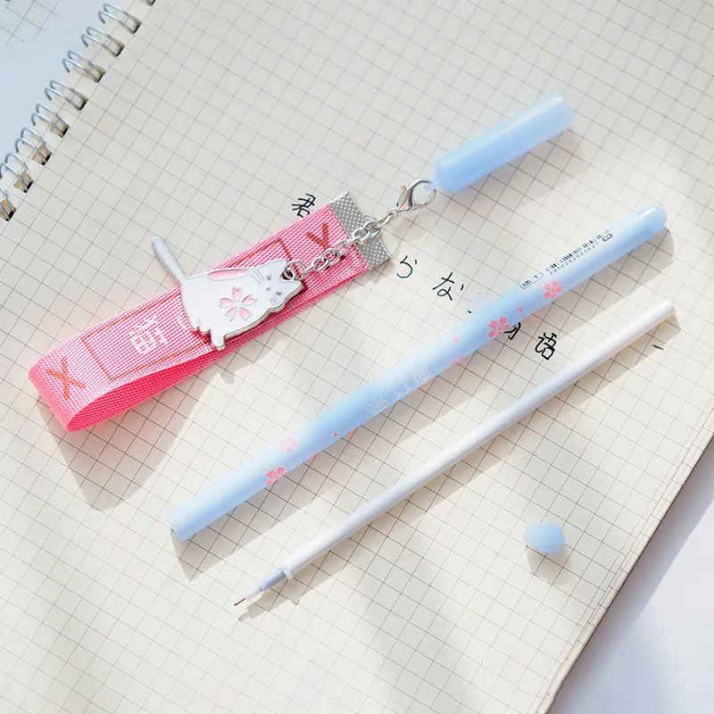 Lucky Cherry Sakura быстросохнущая Женская ручка Escolar Papelaria школьные и офисные