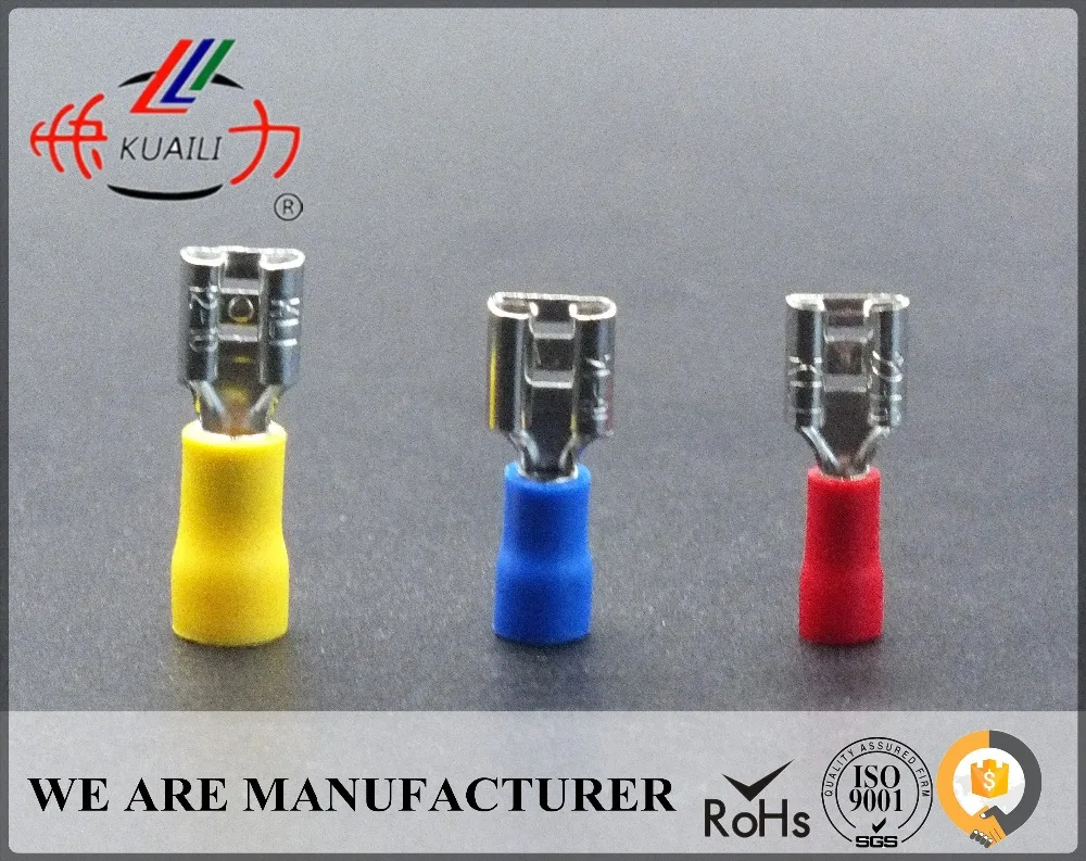 

1000pcs FEMALE INSULATED ELECTRICAL SPADE CONNECTOR TERMINALS FDD 2-110(5) FDD 2-110(8)