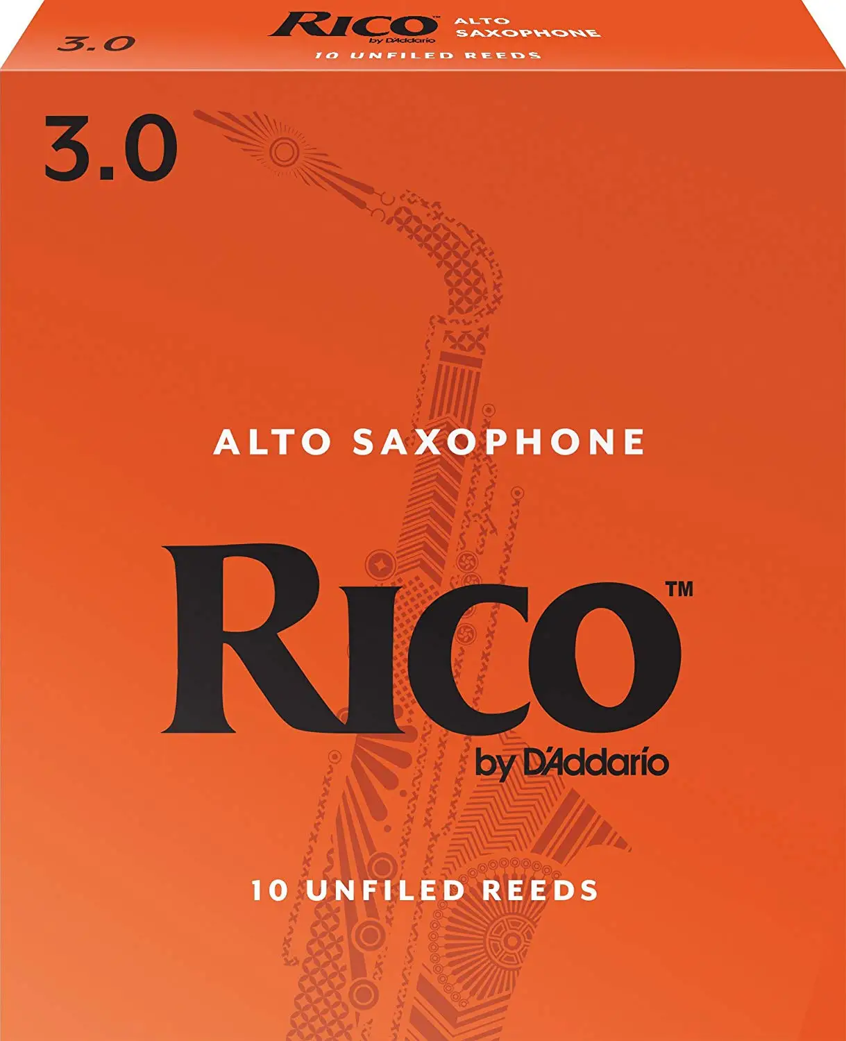 Рико D'Addario саксофон тростника, прочность 2,0/2,5/3,0/3,5, 10 шт или 1-pack, купить 3 или больше, получить модернизированные вакуумные-печать - Цвет: 3.0 10 pieces set
