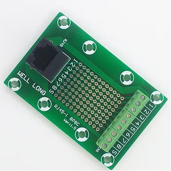 

RJ45 8P8C Jack 1-Way Buss Breakout Board,Terminal Block, Connector.