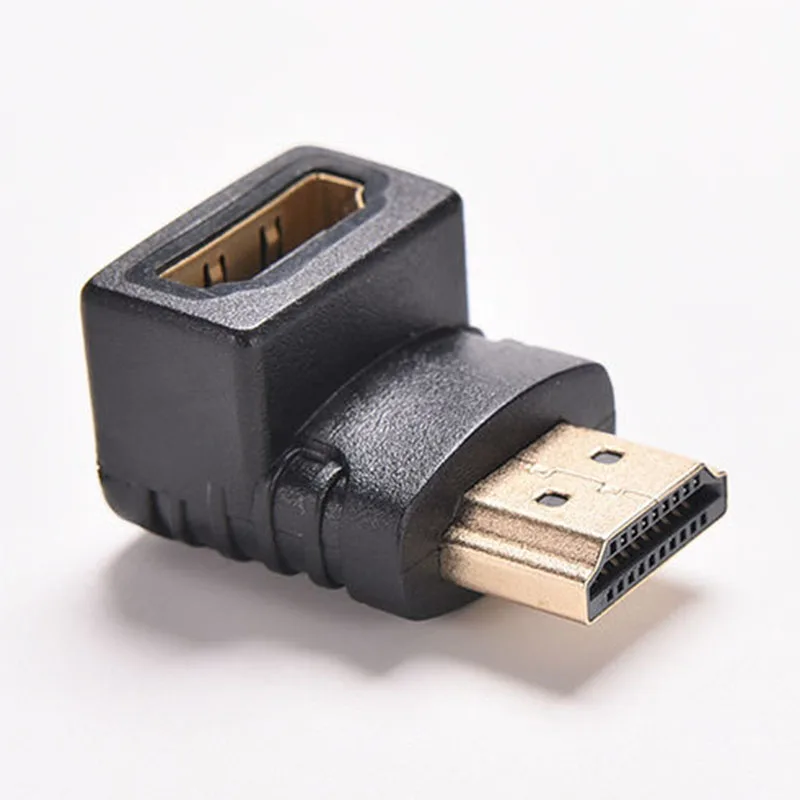 1Pair/2Pcs HDMI Cable Adapter Converter 90 Degree+270 Degree Right Angle HDMI Male to HDMI Female Extender Adaptor for HDTV