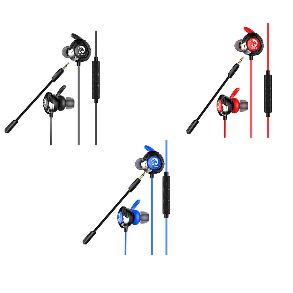 In Ear Gaming Earbuds Wired PC Gamer Bass Stereo Sports Mobile Games Earphones with MIC