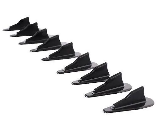 

10pcs/set Car Roof Shark Fins Spoiler Wing Kit Car Sticker for EVO Style Reduces Drag